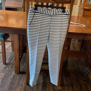 Express columnist size 4 r black and white striped pants